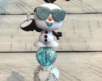 Olaf From Frozen Beaded Pen