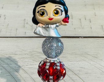 Cute Snow White Beaded Pen