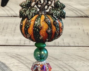 Pumpkin Patch Beaded Pen