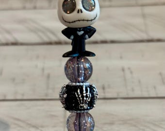 Jack Skellington Beaded Pen