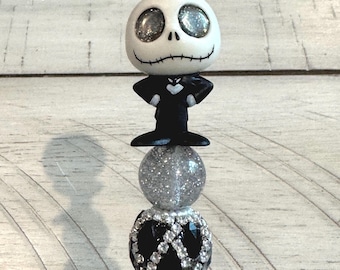 Jack Skellington Beaded Pen