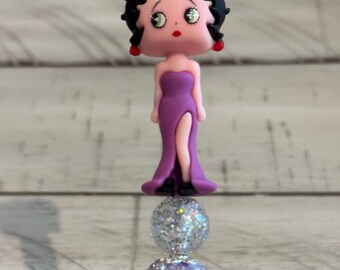 Cute Betty Boop Beaded Pen