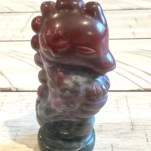 Ocean Jasper Seahorse Carving