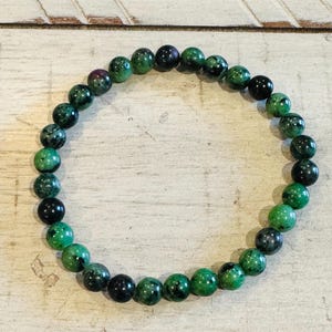 Ruby Zoisite Crystal Bracelet