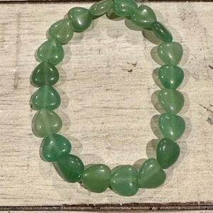 Green Aventurine Heart Bracelet