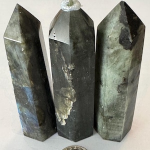 Flashy Labradorite Obelisk/Towers