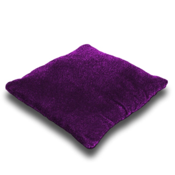 Violet Purple Velvet Crystal Display Pillow - 'Bean Bag' Support for Crystal Skulls, Spheres, Points, Clusters, 4 Sizes, 3.0 thru 5.5 Inch
