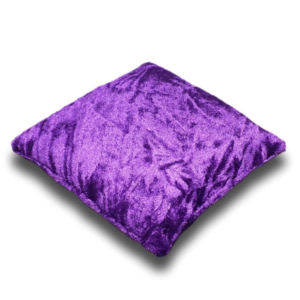 Purple Crushed Velvet Crystal Pillow Sphere or Point Display Stand, 4 Sizes, 3.0 thru 5.5 Inch