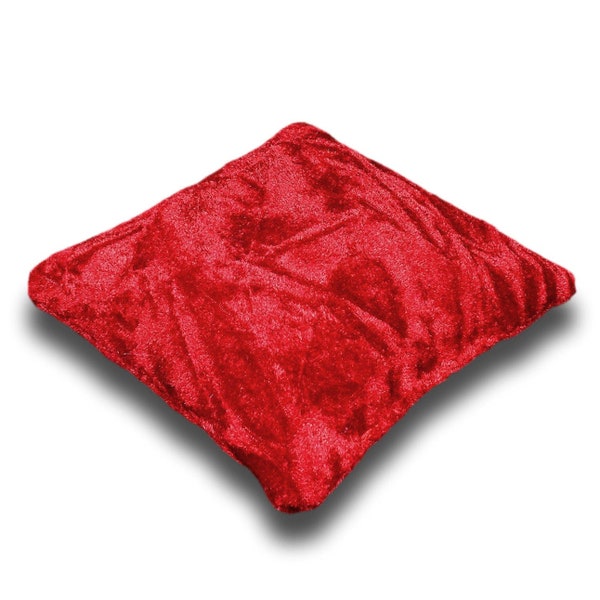 Red Crushed Velvet Crystal Pillow Sphere or Point Display Stand, 3 Sizes, 3.5 thru 5.5 Inch