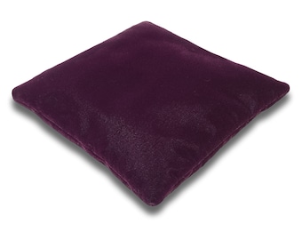 Violet Purple Velvet Tiara & Crown Display Pillow, 'Bean Bag' Support, 3 Sizes, 5.5 Thru 7.5 Inch, TPV29