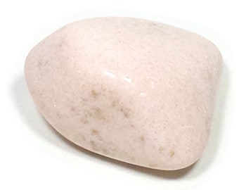 Peach Pink Moonstone Tumbled Polished Crystal Stone, 1 Piece, Size 1.4 to 1.9 Inch