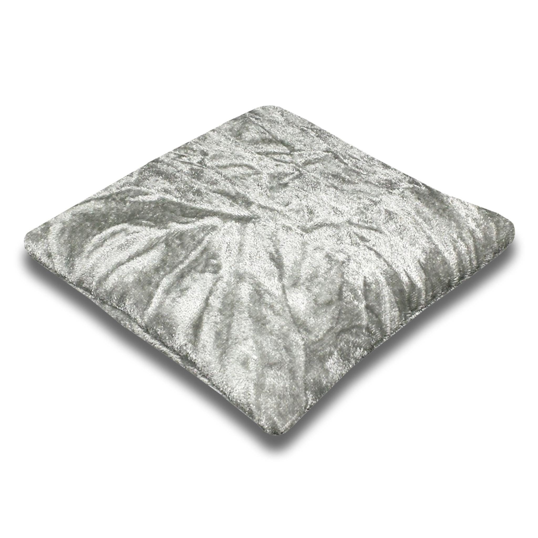 thumbnail image 2 of Handmade Premium Crushed Velvet Circle Cushion With Hollowfibre Filling – Glitz, Traditional Style 2 of 6