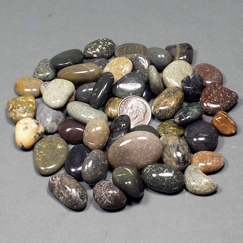 Mixed Granite & Jasper Tumble Polished Crystal Decorative Etsy