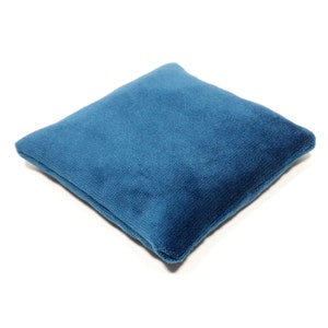 Teal  Blue Velveteen Crystal Pillow Sphere or Point Display Stand, 3 Sizes, 3.5 thru 5.5 Inch