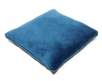 Teal  Blue Velveteen Crystal Pillow Sphere or Point Display Stand, 3 Sizes, 3.5 thru 5.5 Inch