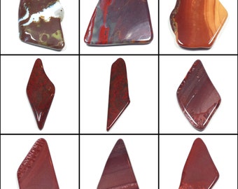 Polished Jasper Crystal Natural Slab Cabochons for Wire Wrap Jewelry, Your Choice