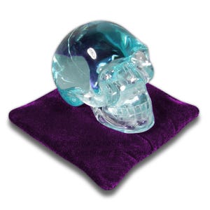 Violet Purple Velvet Crystal Display Pillow Support