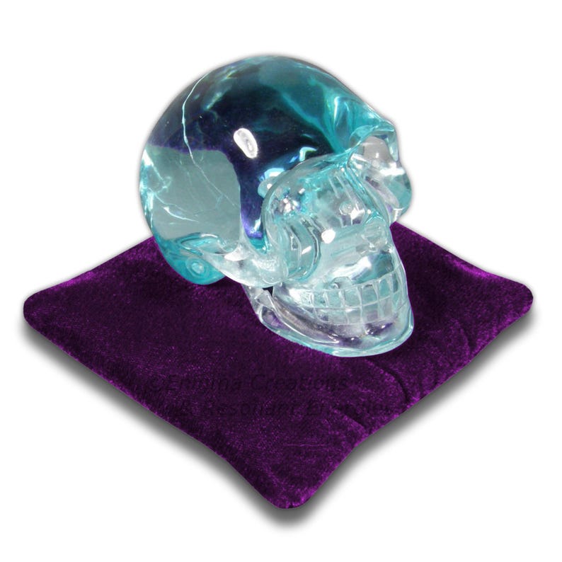 Violet Purple Velvet Crystal Display Pillow Support