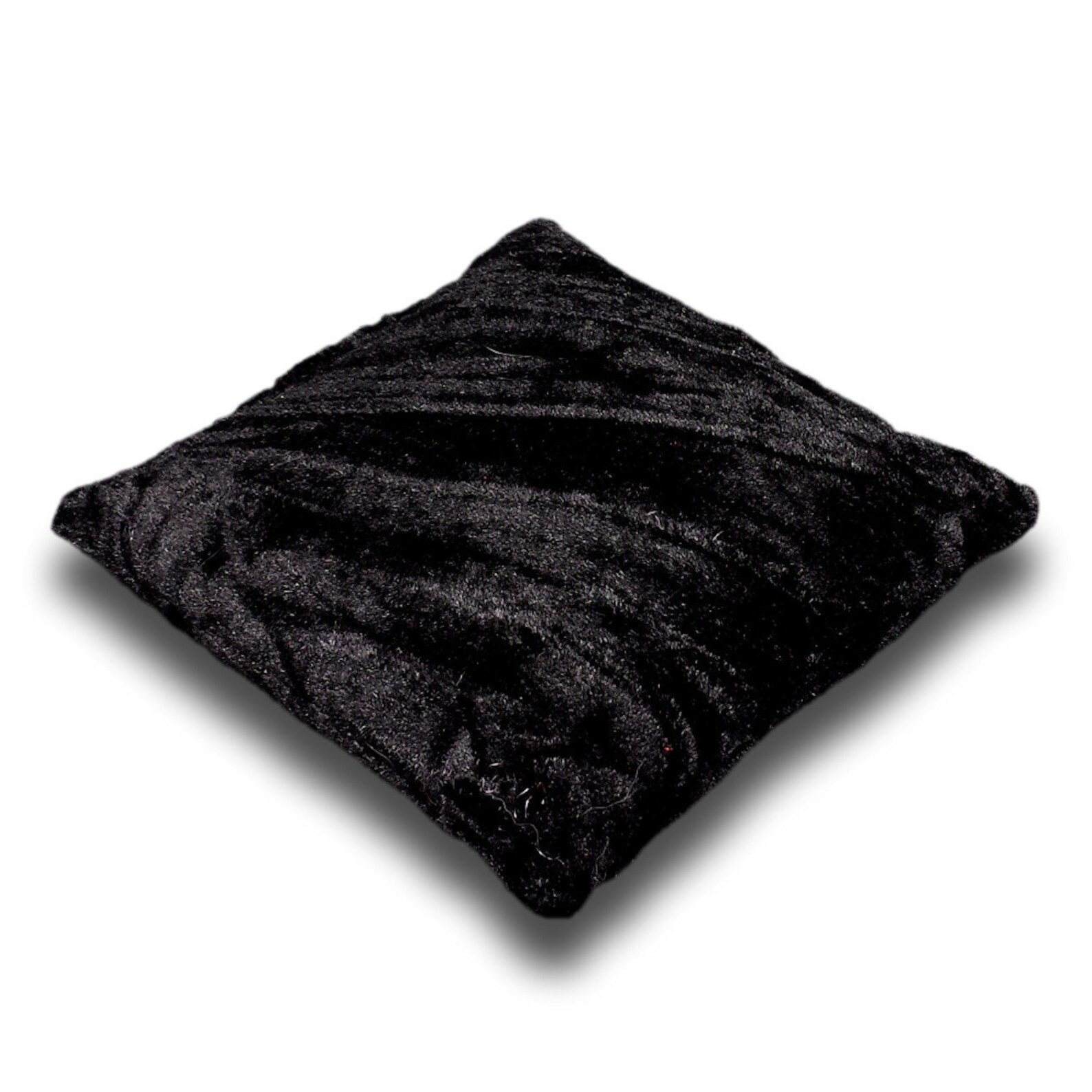 5.5 Inch Large Size Black Crushed Velvet Crystal Pillow Sphere Etsy