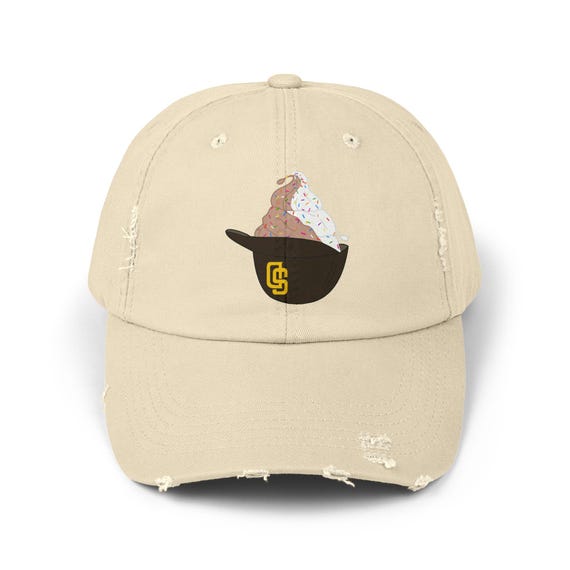 帽子 SHOMKA bear hat cream Unofficial San Diego Padres Ice Cream Helmet Cap, Baseball