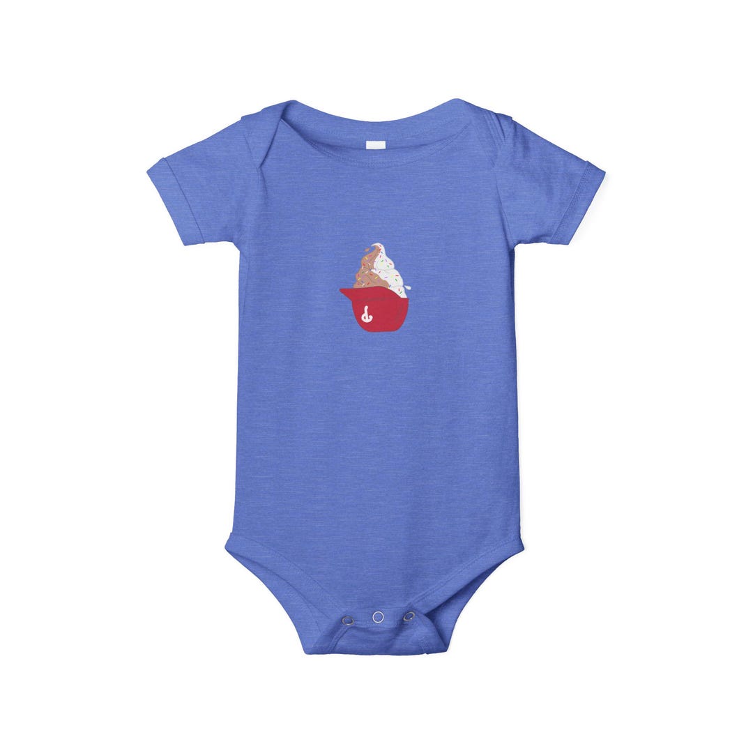 500 LEVEL Philadelphia Baby Infant One Piece Bodysuit (3-6 Months, Heather Gray) - Philadelphia Liberty Bell