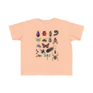 Toddler Bug Tee, Bug Lover T-Shirt, Cute Insect Graphic Tee, Nature Kid Gift, Toddler Bug Shirt, Spider, Moth, Firefly, Cicada, Critters