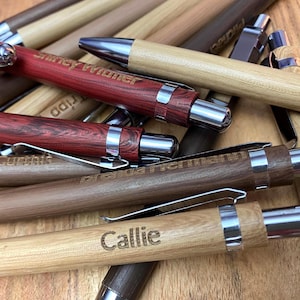 Custom Engraved Wooden Pen – Personalized Gift for Graduation, Retirement, or Business Professionals