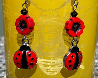 Lady Bug Earrings