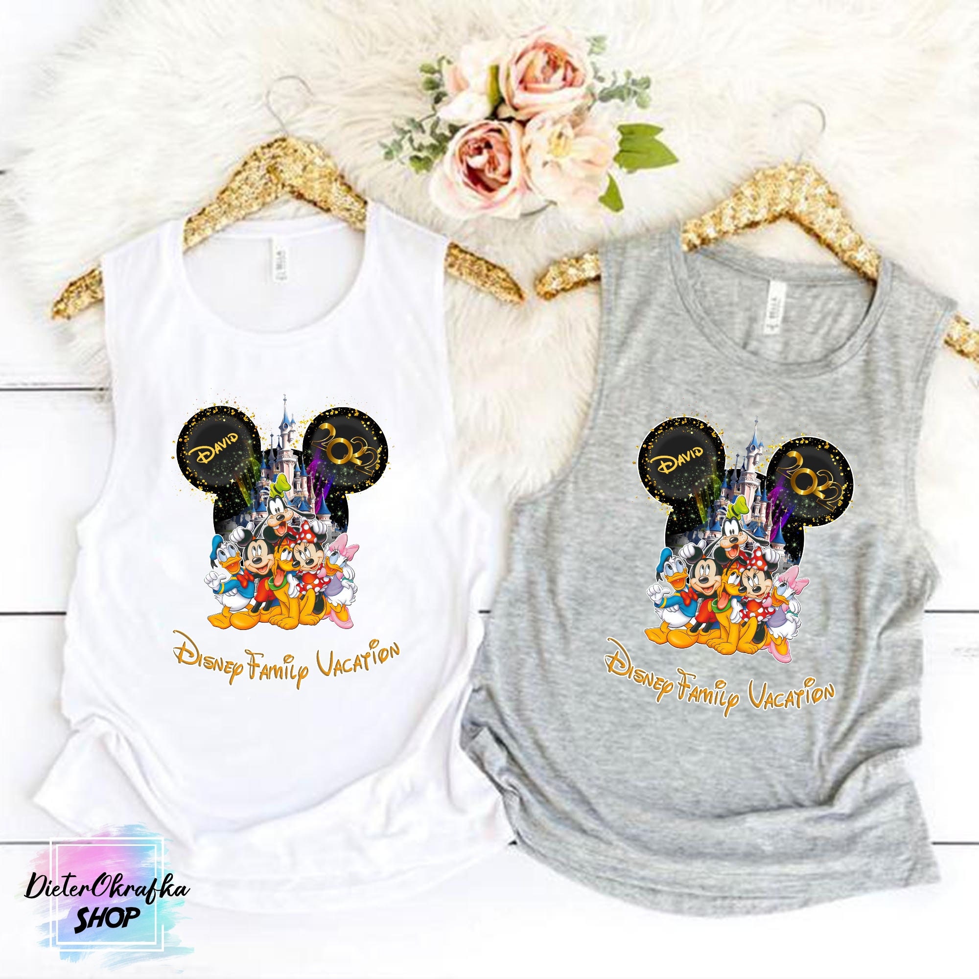 Discover Customize Disney Family Vacation Tank, Vintage Disney Anniversary Tank, 2022 Family Vacation Tank, Personalized Disney Trip 2022 Tank