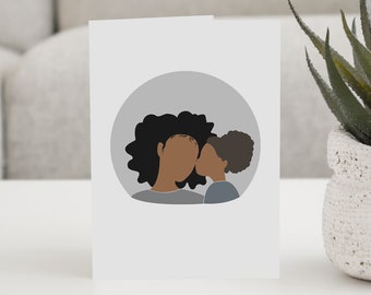Mommy & Me // Mother's Day Card  for African American // Black Mothers Day Card // African // Greeting Card // Mama