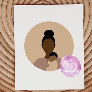 Set of 3 Three // Mother's Day Card // African American Mothers Day // Black // BIPOC // Greeting Cards image 5