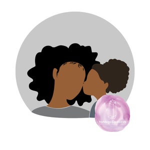 Mommy & Me // Mother's Day Card for African American // Black Mothers Day Card // African // Greeting Card // Mama image 3