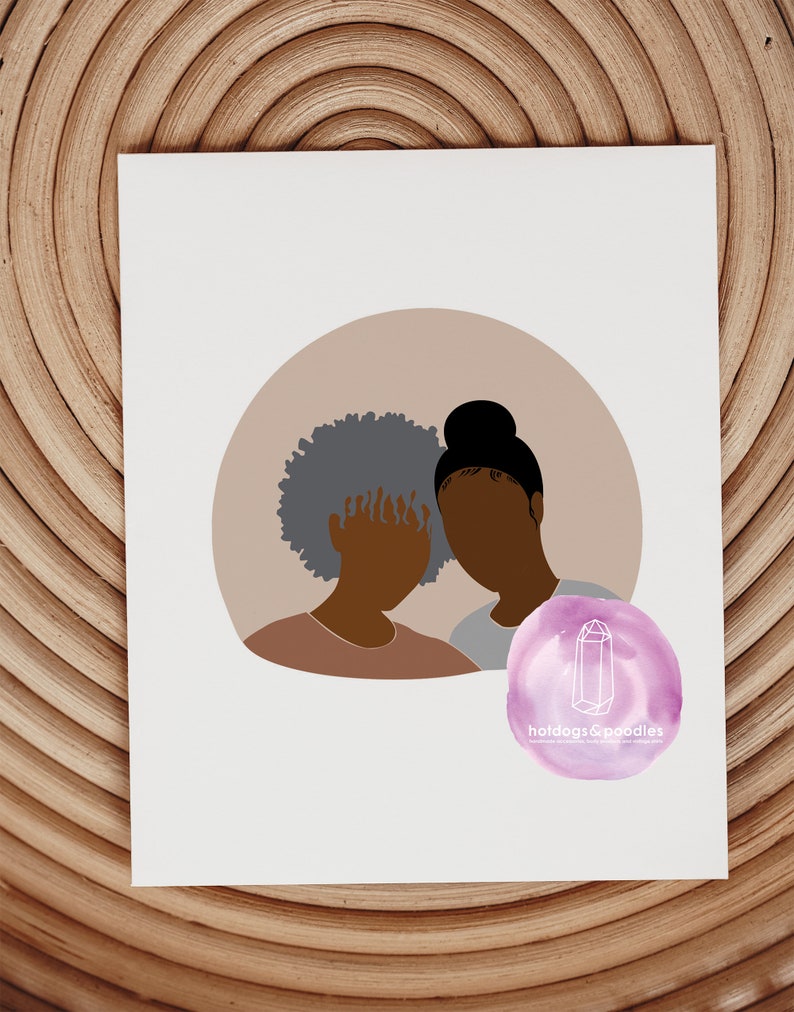 Set of 3 Three // Mother's Day Card // African American Mothers Day // Black // BIPOC // Greeting Cards image 7