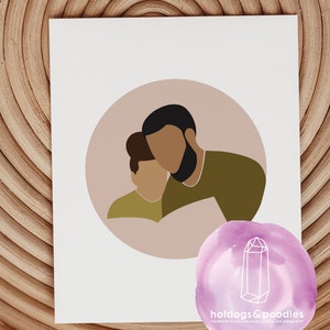 Father and Daughter // Father's Day Card // African American // Black // BIPOC // Greeting Cards // image 4