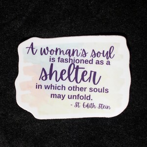St Edith Stein Shelter Sticker - 3&quot;