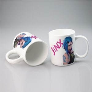 Vi Arcane Mug – League of Legends Anime Coffee Mug, Gamer Gift, Piltover Brawler Cup