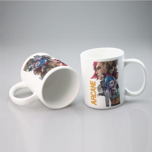 Vi Arcane Mug – League of Legends Anime Coffee Mug, Gamer Gift, Piltover Brawler Cup