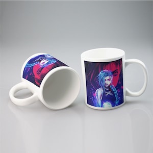 Vi Arcane Mug – League of Legends Anime Coffee Mug, Gamer Gift, Piltover Brawler Cup