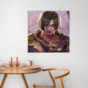 Sevika Arcane Canvas Wall Mural | Large Unframed Oil Painting | Fadeproof Anime Gamer Decor