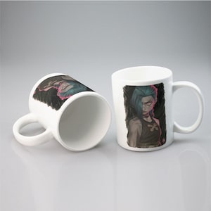 Vi Arcane Mug – League of Legends Anime Coffee Mug, Gamer Gift, Piltover Brawler Cup