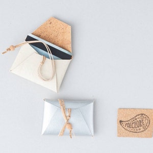 Carteira Minimalista para Cartões em tecido de cortiça