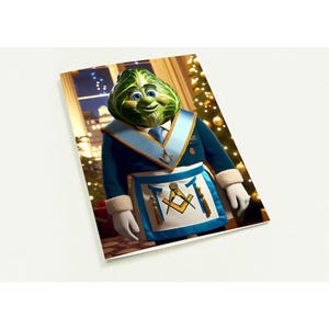 10 x Brother Sprout Masonic Christmas Cards (confezione da 10)