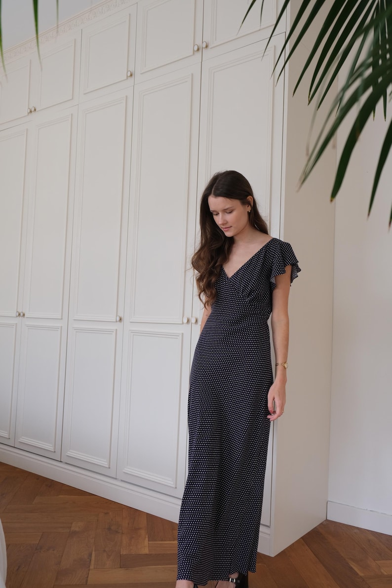 Vintage Inspired Bias Dress | Slip Dress Pattern PDF | Maxi dress | Satin Dress Pattern | Bias Cut Dress | INSTANT Download | XXS-5XL image 2