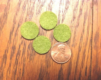 16 Med Phonograph Lid Felt Bumpers for Victrola /& other Phonographs Green