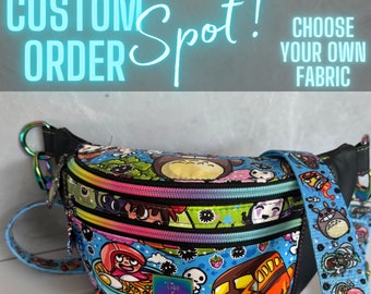 Design your own custom - hip bag, crossbody, fanny pack, bum bag