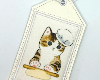 Mofusand, Luggage Tag, Keychain, ID card, Gift for cat fan, Travel Card, kawaii