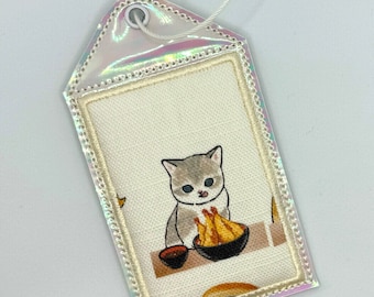 Mofusand, Luggage Tag, Keychain, ID card, Gift for cat fan, Travel Card, kawaii