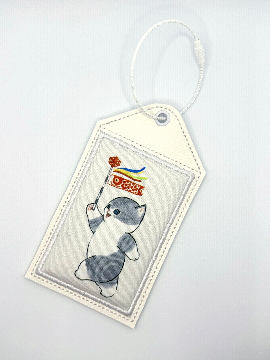 Mofusand Luggage Tag Keychain ID Card Gift for Cat Fan Etsy