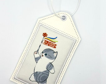 Mofusand, Luggage Tag, Keychain, ID card, Gift for cat fan, Travel Card, kawaii