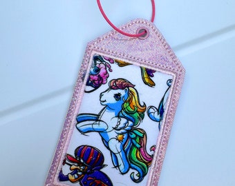 My little pony, MLP, Luggage Tag, Keychain, ID card, Travel Card.